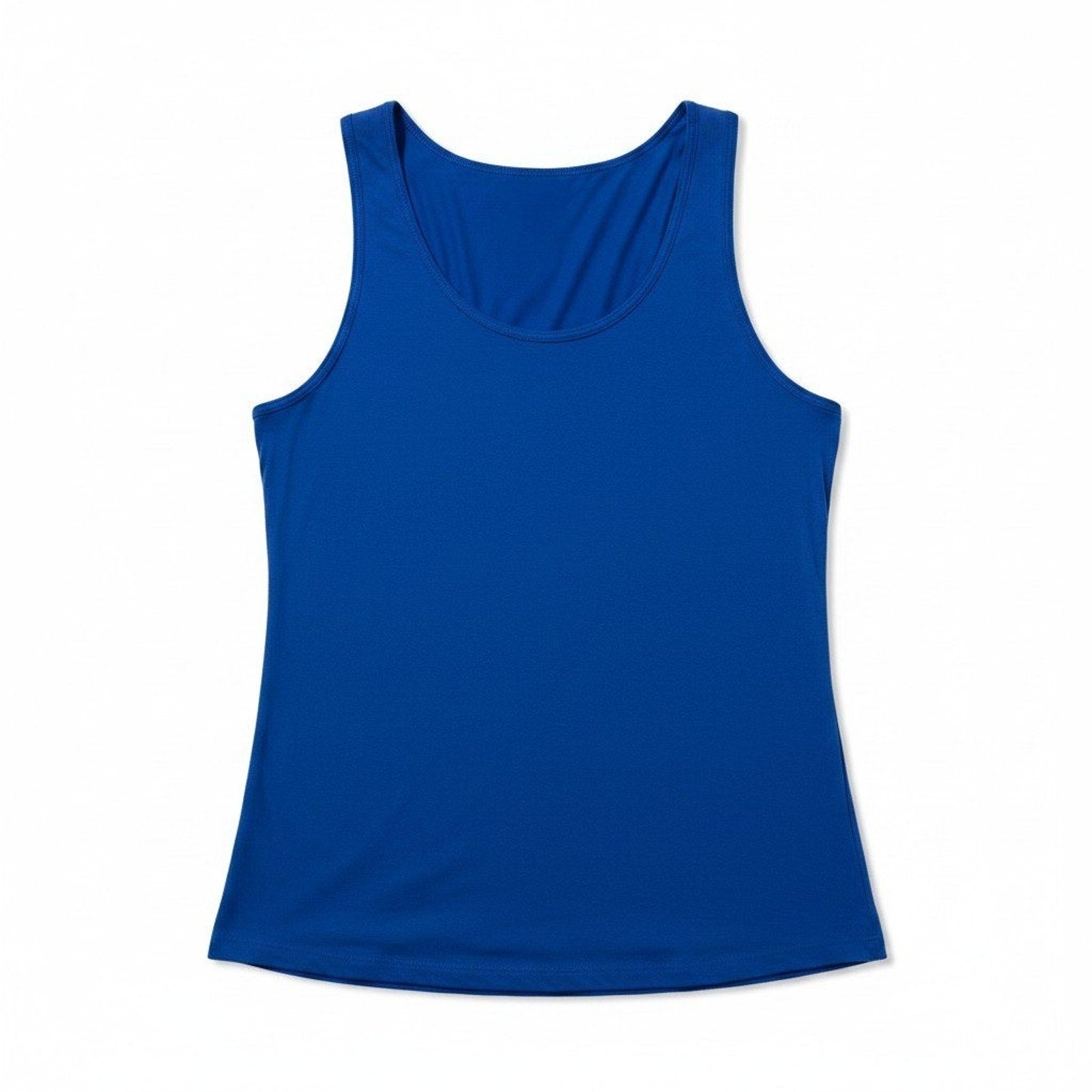 ELLE Womens L Blue Tank Top Sleeveless Casual Minimalist Athleisure Shirt