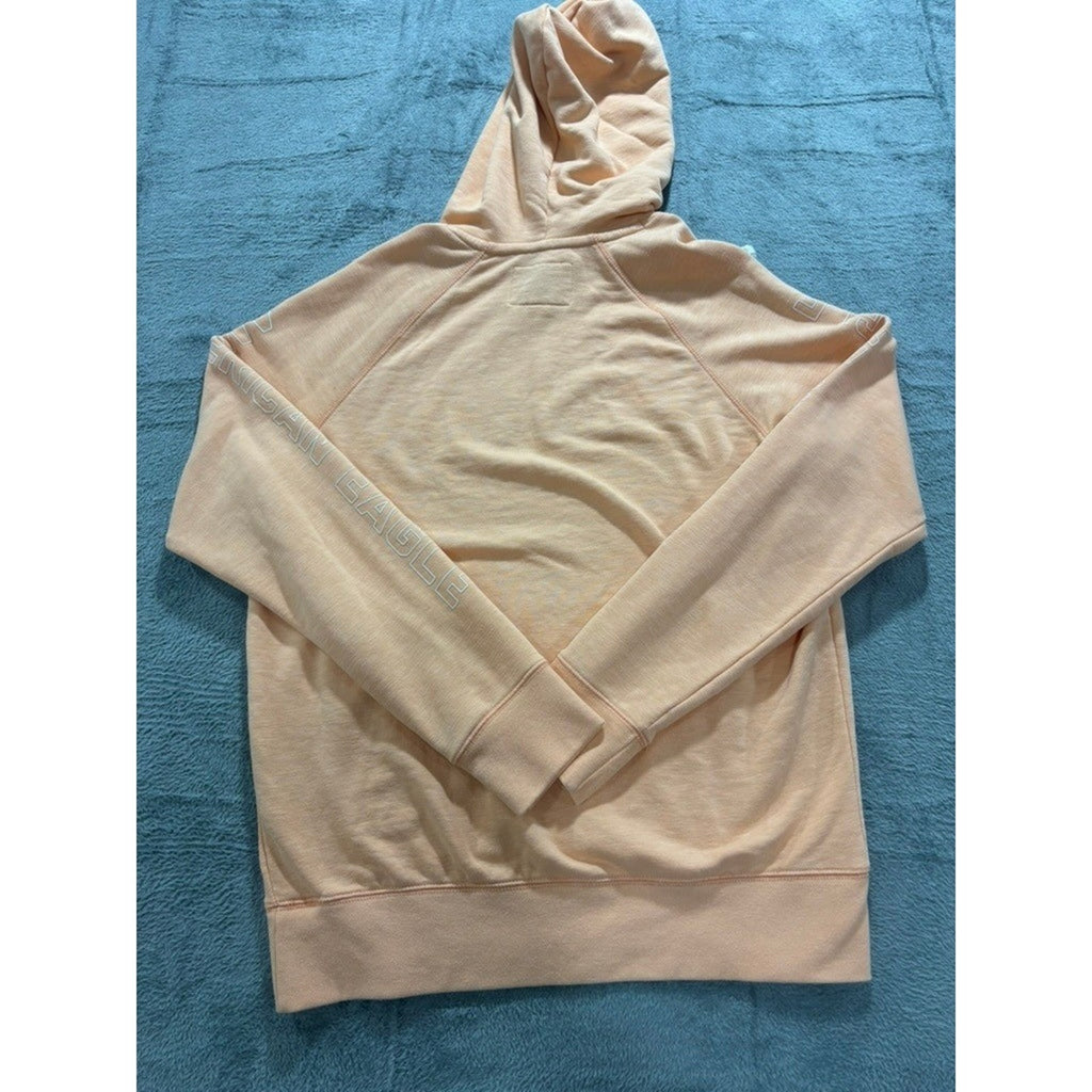 American Eagle M Peach Womens Pullover Hoodie Sweatshirt Cozy Casual Athleisure