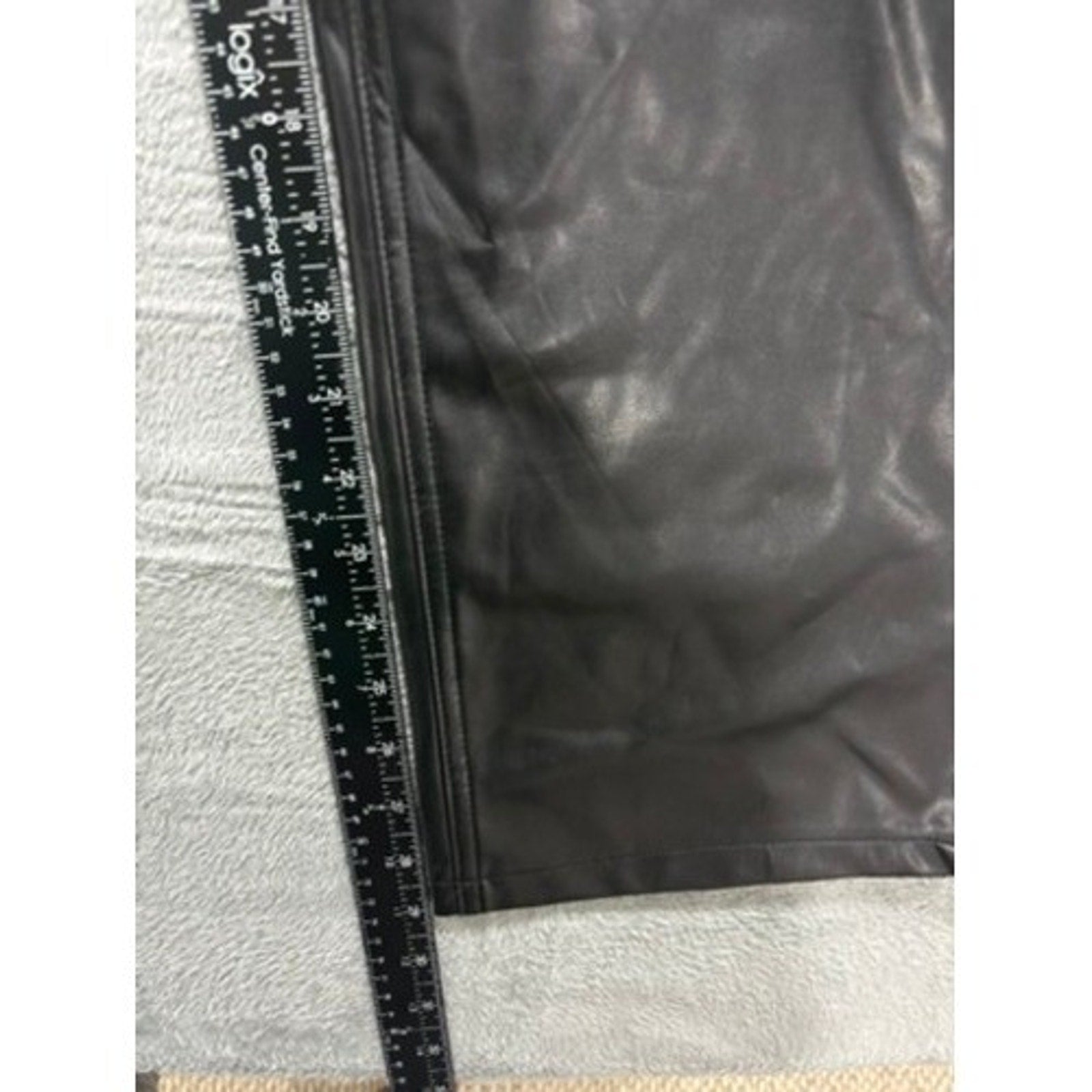 Abercrombie & Fitch Curve Love Loose High Rise Vegan Leather Pants Black 29 8