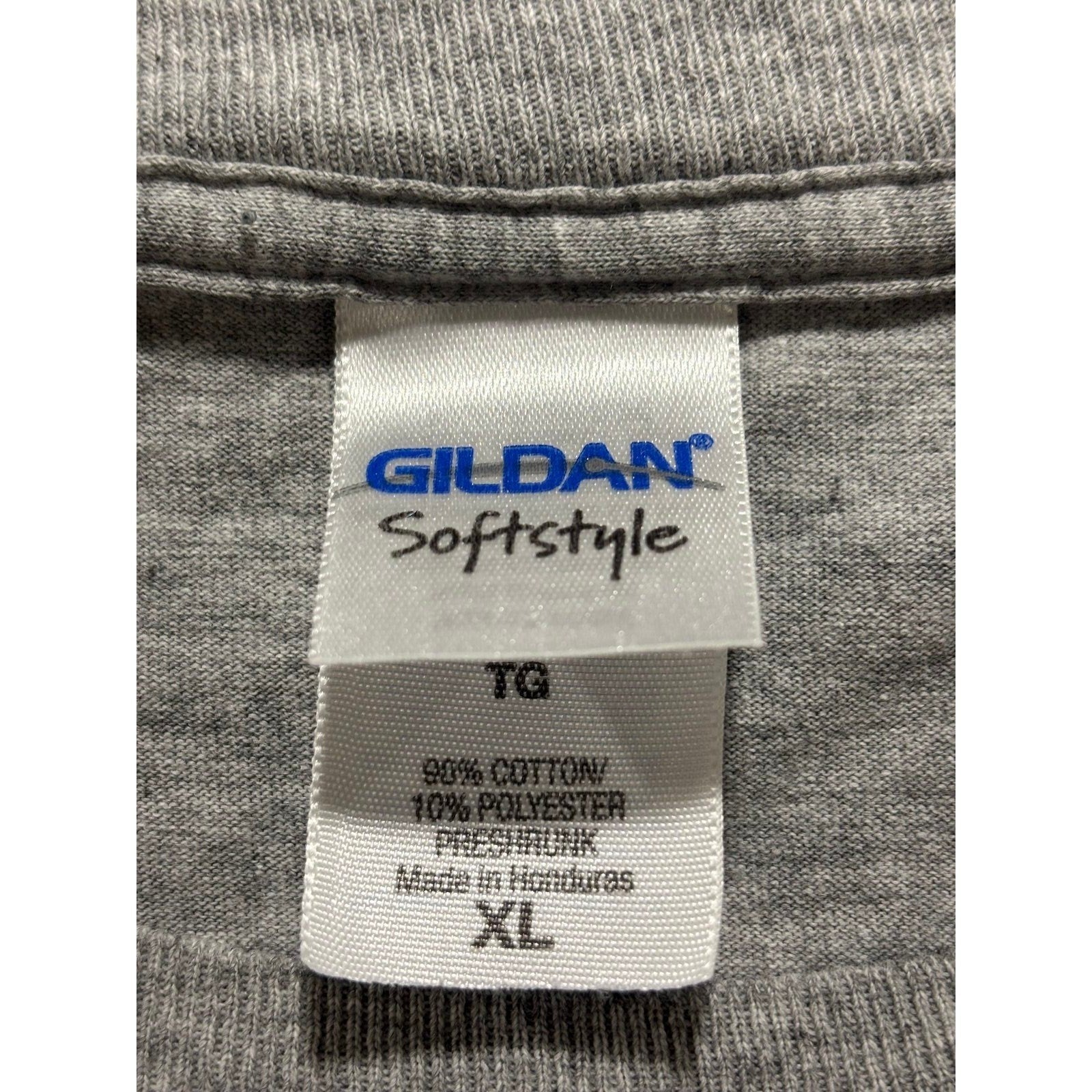 Gildan XL Gray Labatt Blue Beer Graphic T-Shirt Womens Casual Vintage Style