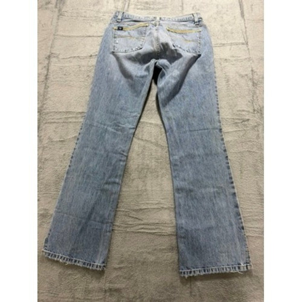 Cruel Girl Low Rise Relaxed Fit Jeans Button Fly Light Wash Denim Size 9 Regular