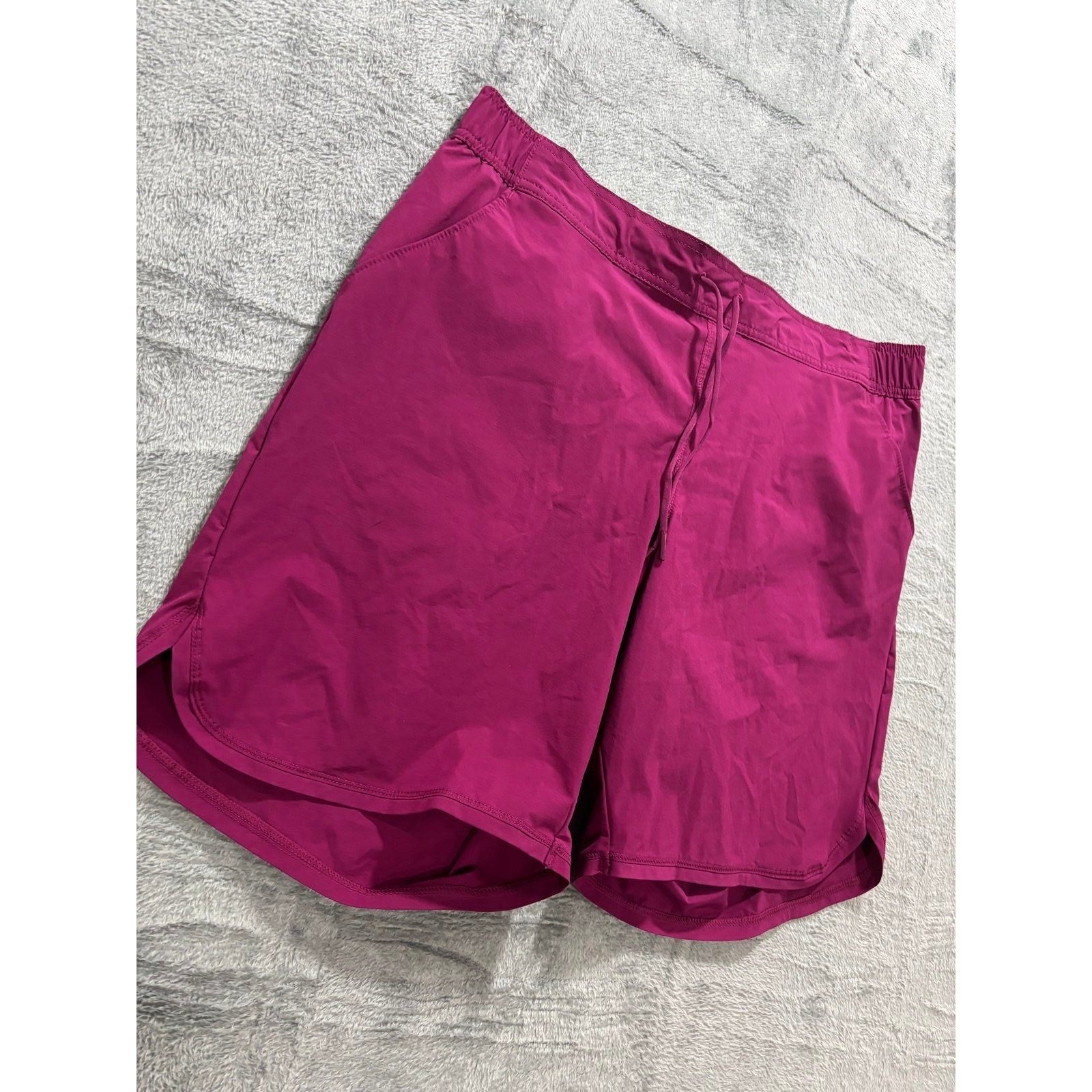 Lands' End 16W Magenta Pink Womens Athletic Board Shorts Casual Athleisure