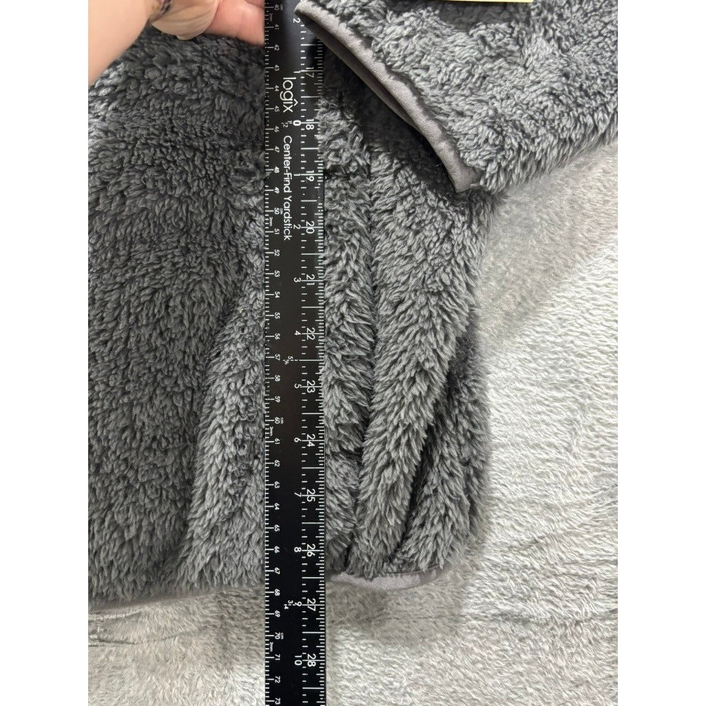 Stillwater Supply Co Sherpa Jacket Womens XXL Gray Fleece Full Zip Cozy Soft