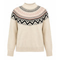 Maurices Fair Isle Mock Neck Sweater Womens XXL Cream Nordic Cozy Pullover