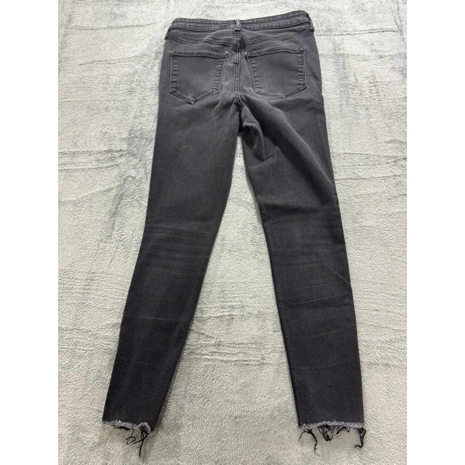 Old Navy 6 Womens Black Rockstar Super Skinny Jeans Extra High Rise Boho Casual