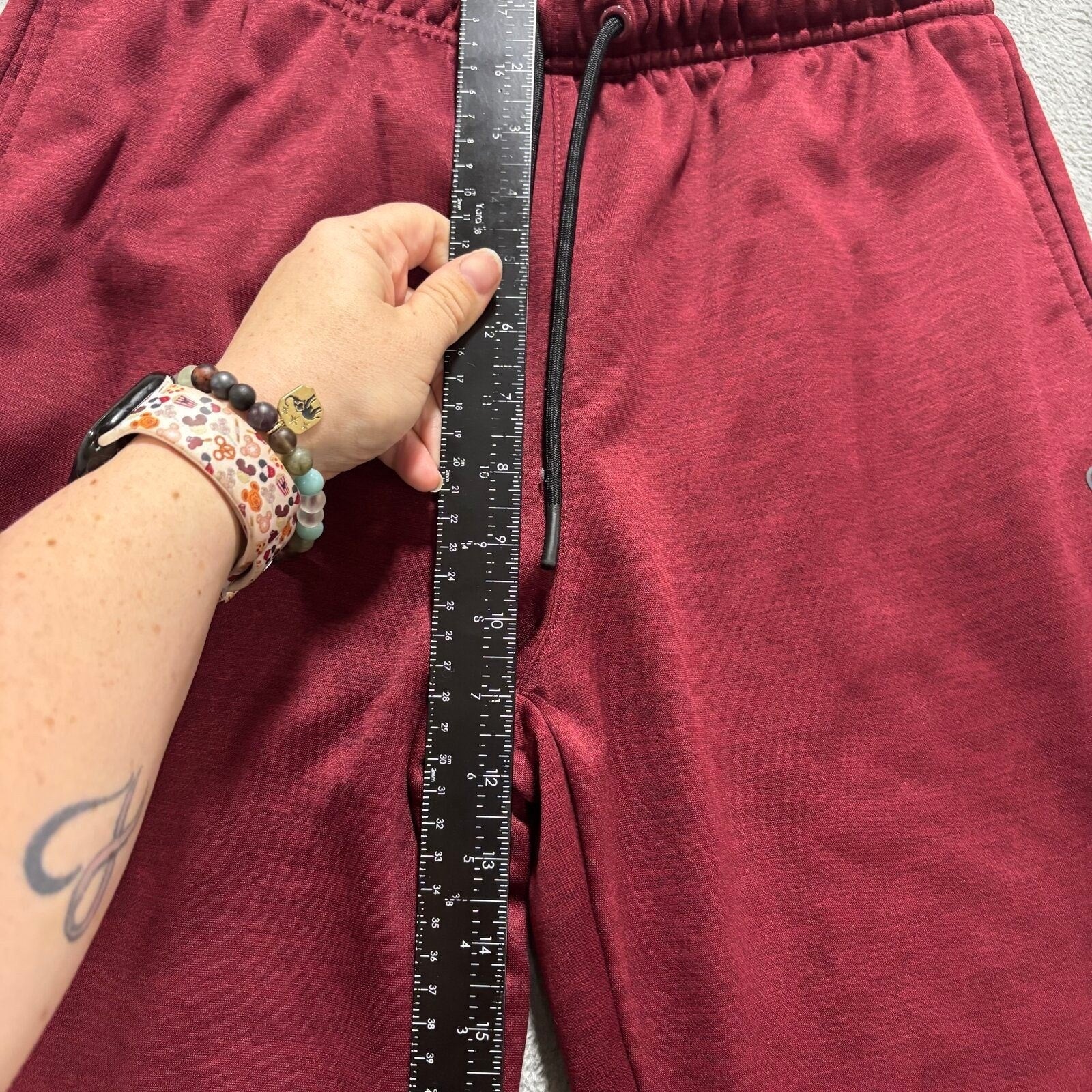 And1 M Burgundy Joggers Mens Athleisure Casual Sweatpants Activewear M/M