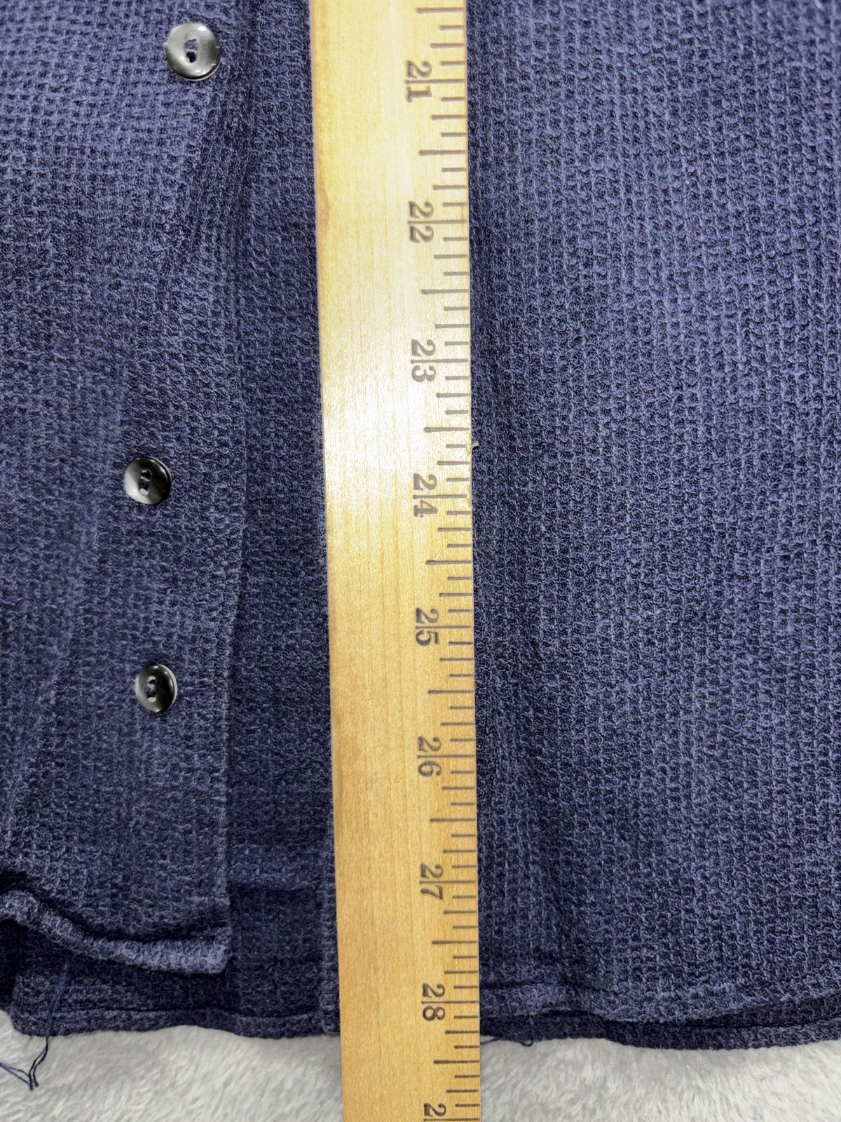 Moreno Martini da Firenze Men's Navy Waffle Shirt L, photo 9 of 9