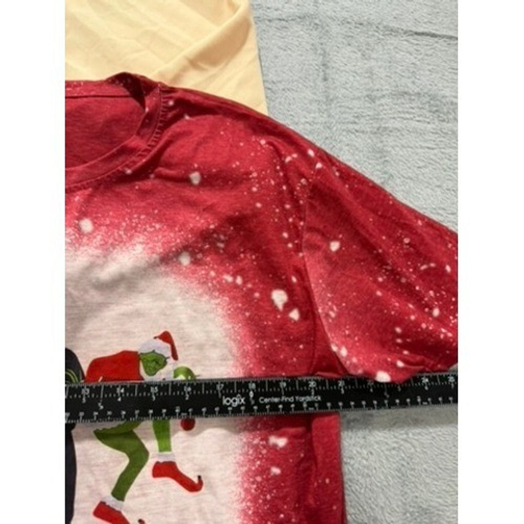 Christmas Elf Friends Mashup Bleached T-Shirt Bundle Unisex 2XL 3XL Holiday Lot