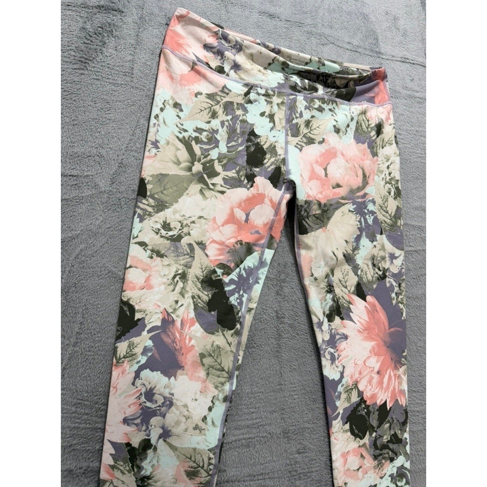 Fabletics Powerhold Floral High Waist Compression Leggings XL Workout Gym
