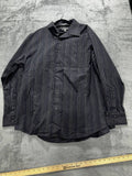 Apt. 9 Men's Black Striped Dress Shirt Size XL