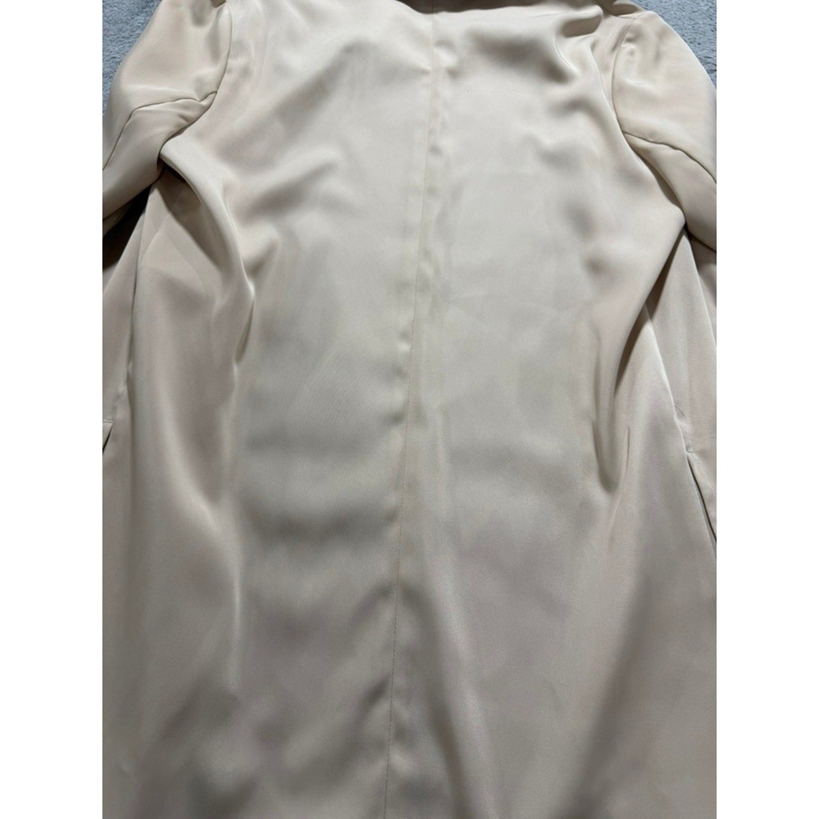 Atmosphere Womens Beige Open Front 3/4 Sleeve Notched Lapel Blazer Size 2