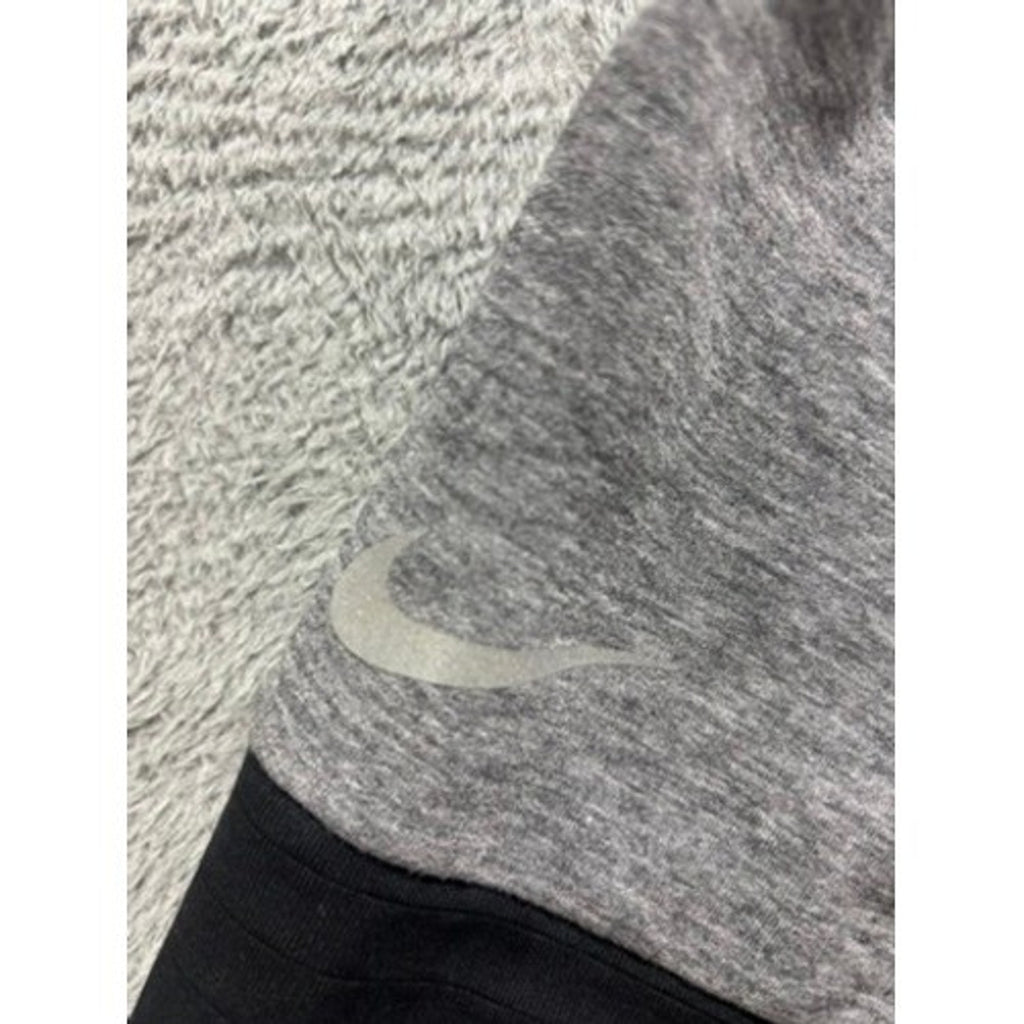 Nike S Gray Black Womens Running Division Therma-FIT Pullover Athleisure Casual