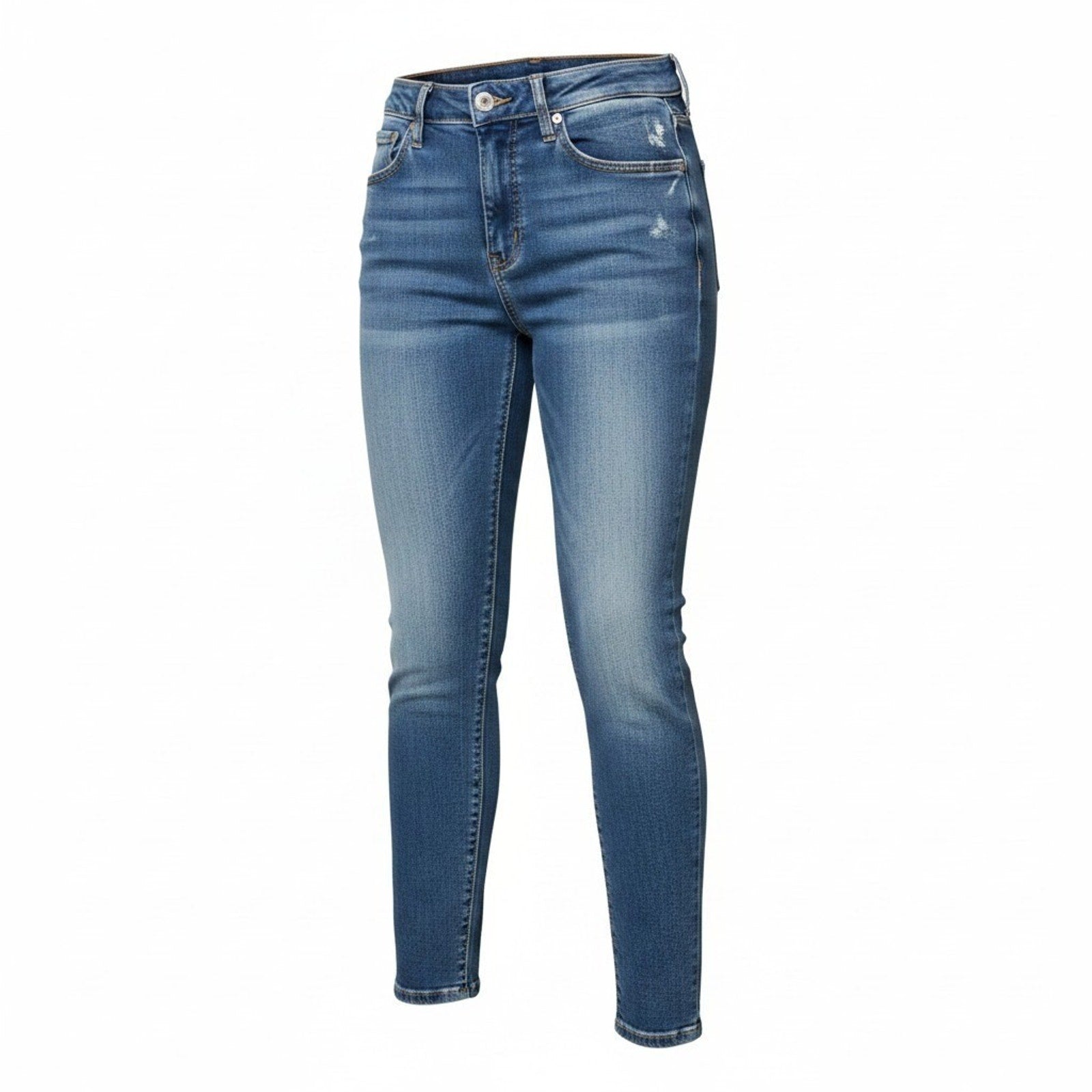 Old Navy Rockstar Super Skinny Extra High Rise Womens 6 Jeans Medium Wash Raw