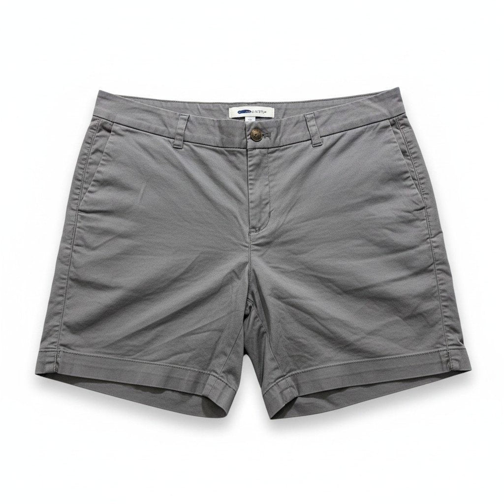 Old Navy 16 Gray Everyday Chino Shorts Womens NWT Coastal Casual Summer Stretch