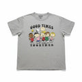 Peanuts Hybrid L Gray Womens Good Times Together Graphic T-Shirt Casual Vintage