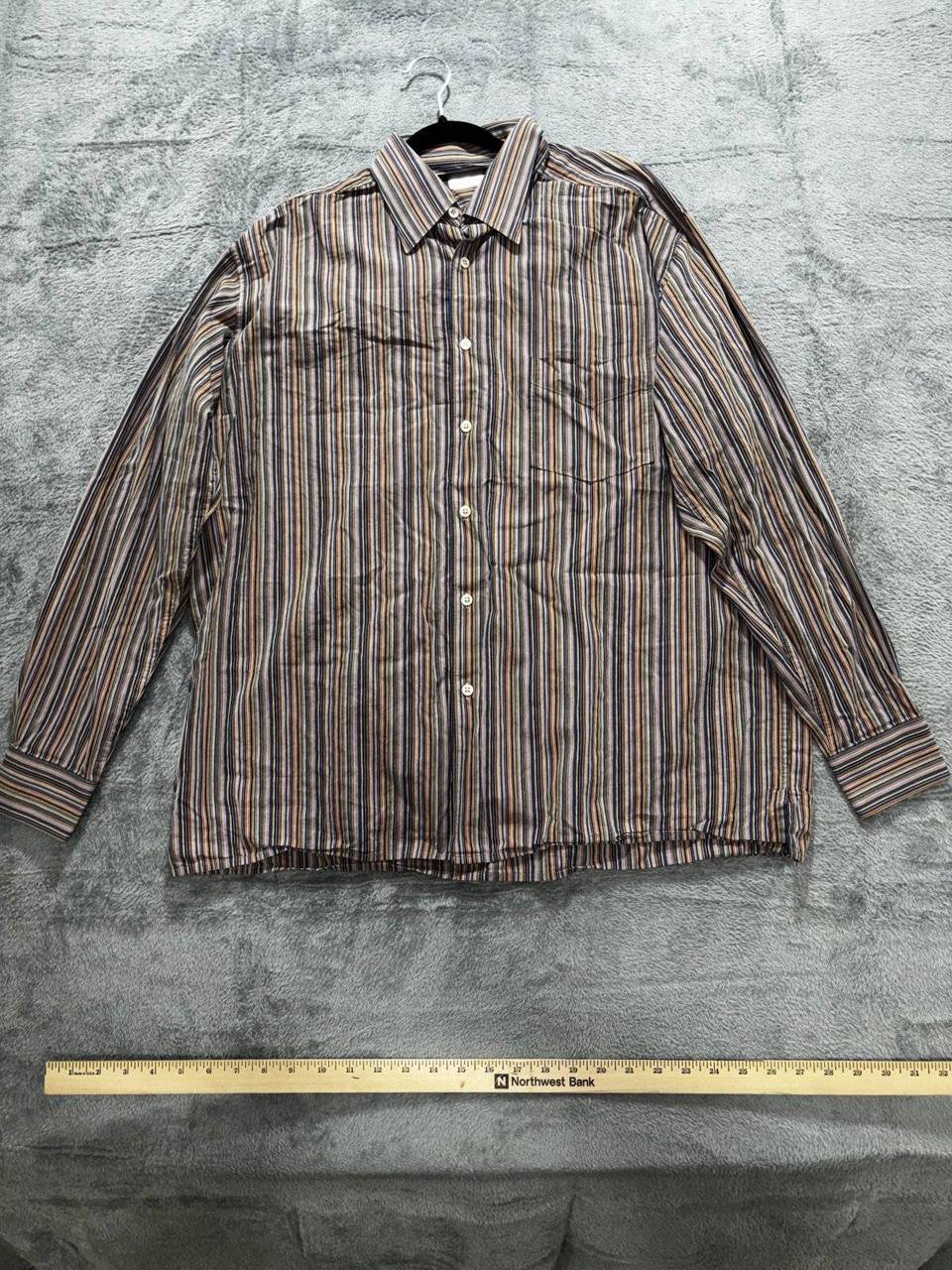 Martin Gordon Men's Multicolor Stripe Shirt Size L