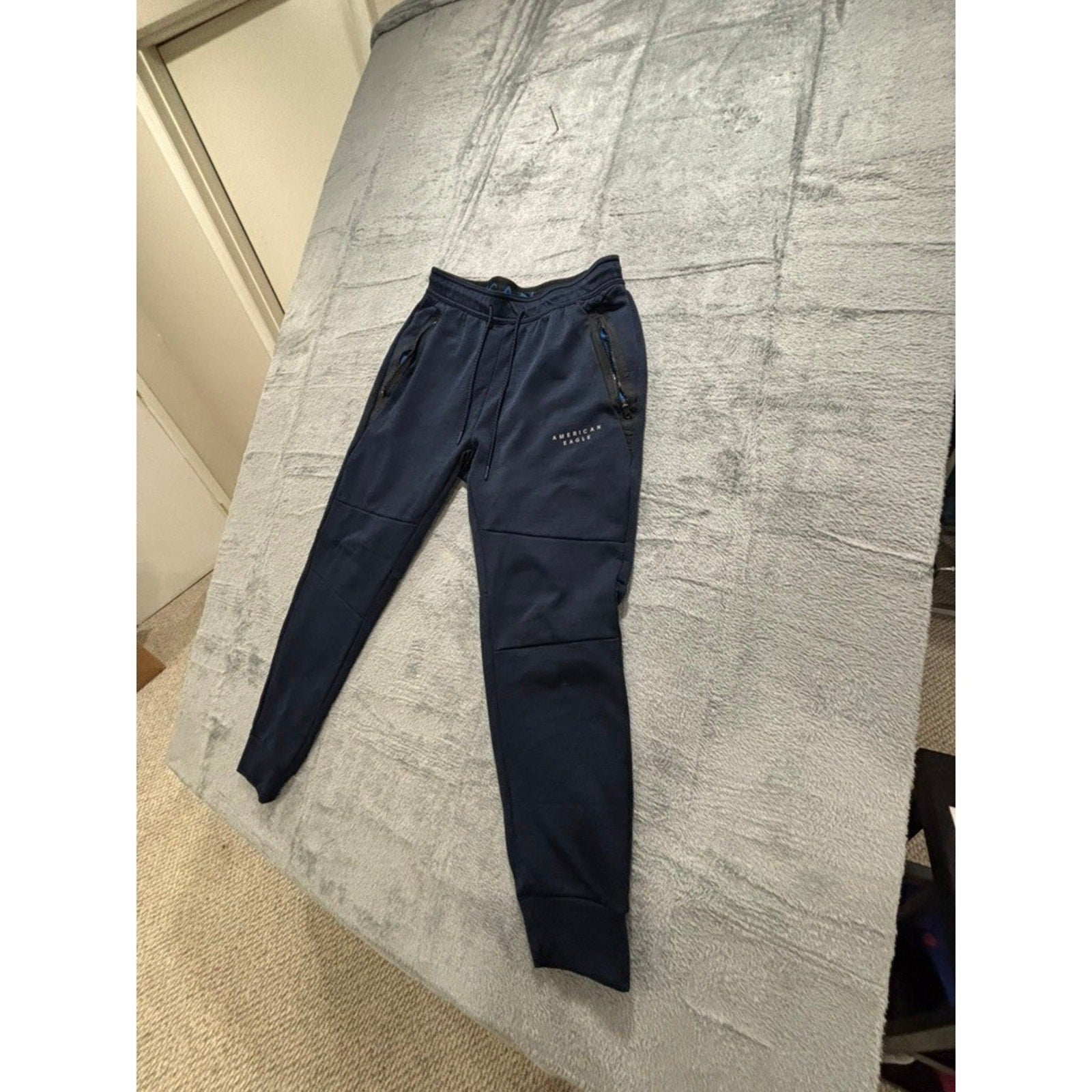 American Eagle M Navy Blue Jogger Sweatpants Athleisure Casual Mens