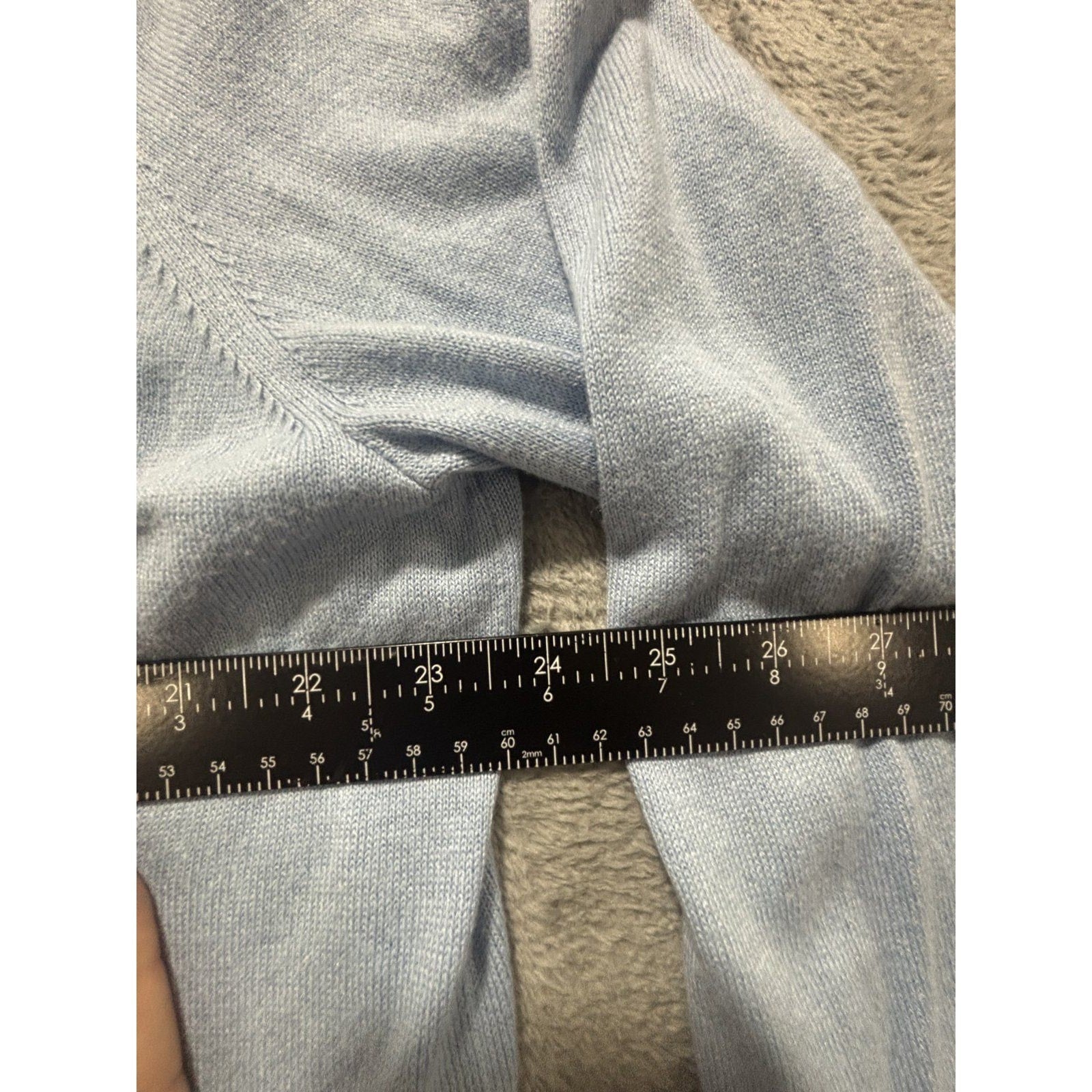 Banana Republic XXL Light Blue Womens V-Neck Sweater Pullover Casual Cozy