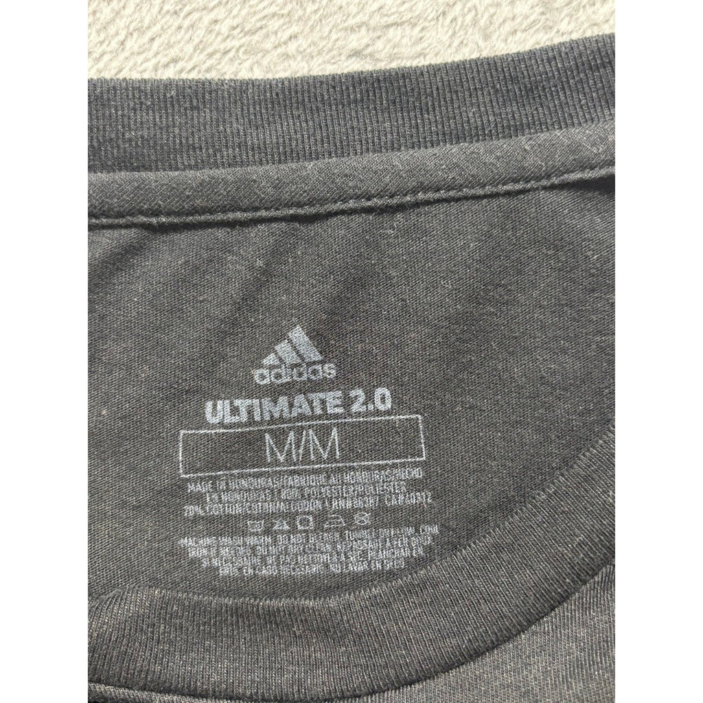 Adidas M Black Long Sleeve Ultimate 2.0 Tee Womens Athleisure Casual Workout