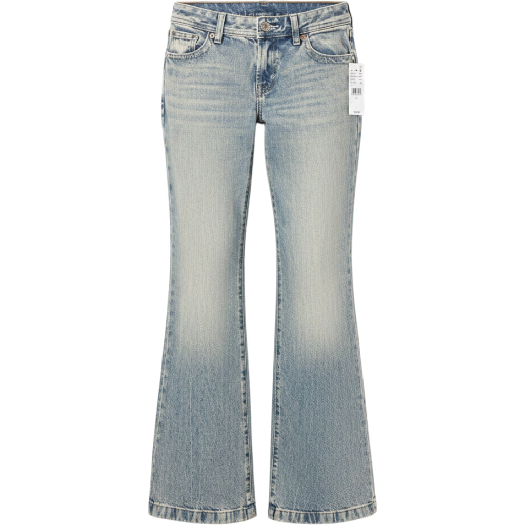 PacSun Jeans Womens 27 Low Rise Bootcut Light Wash Denim Y2K Flare Casual