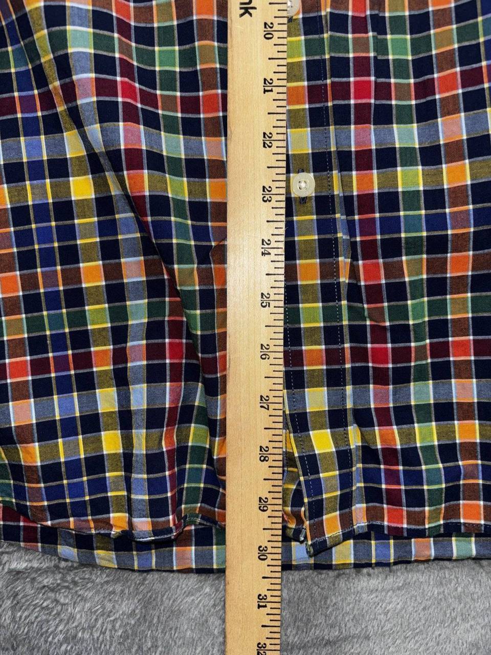 Alan Flusser Men's Multicolor Plaid Shirt Size L, photo 7 of 8