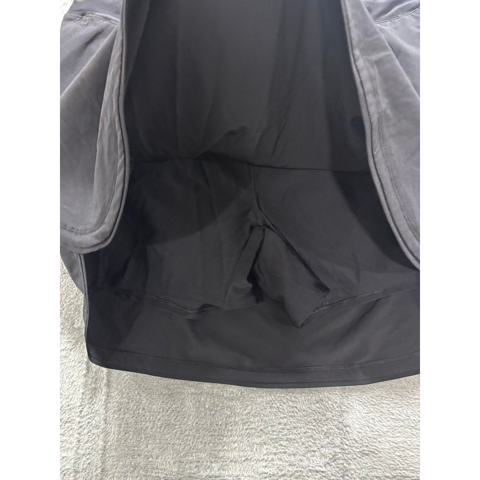 Lands' End 16W Black Skort Womens Athleisure Casual Activewear Shorts Skirt