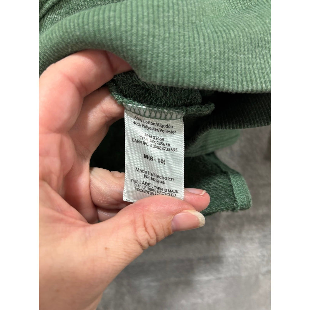 Time and Tru Womens M Green Crewneck Sweatshirt Casual Cozy Pullover