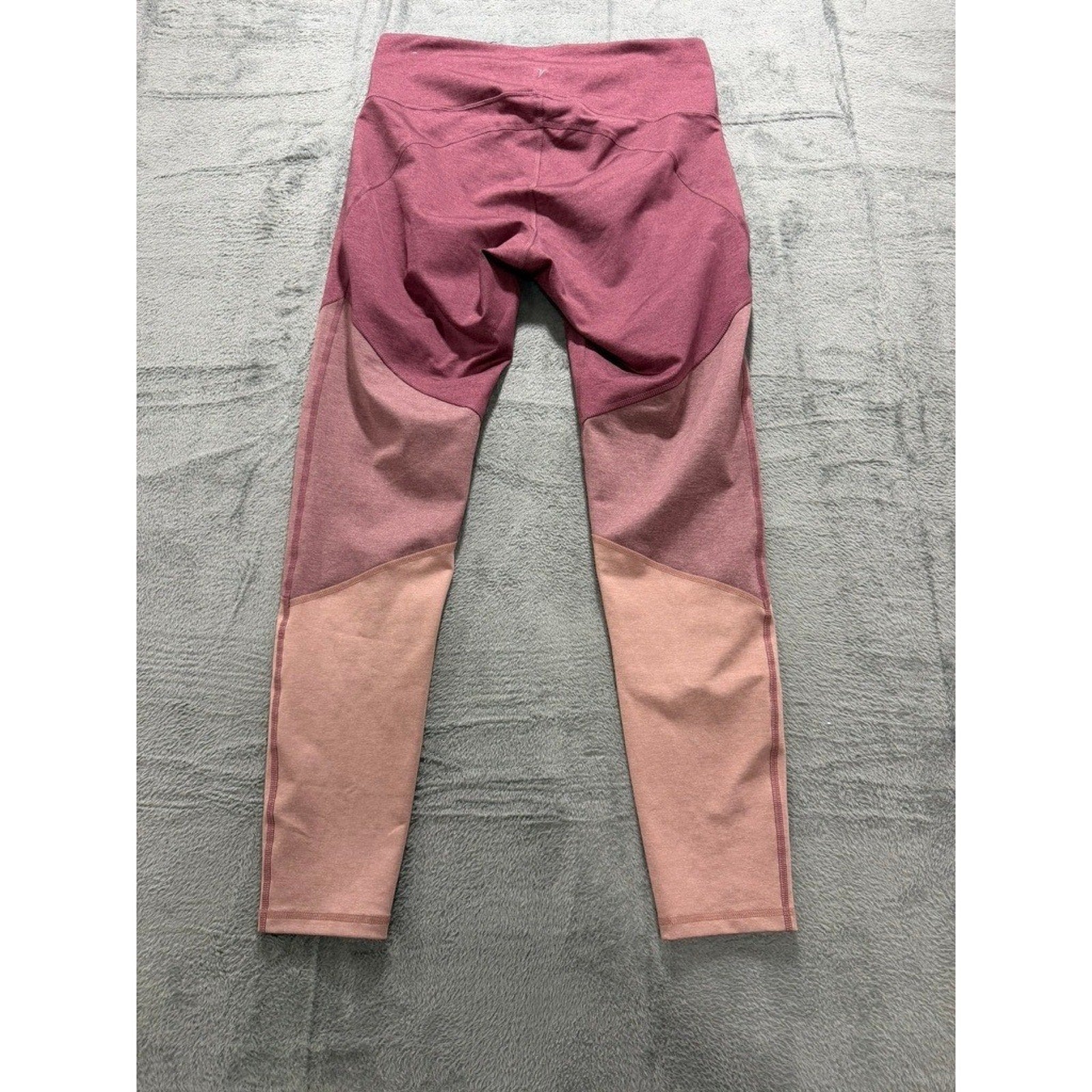 Old Navy Active Go-Dry Colorblock High Rise Leggings XL Plum Mauve Workout