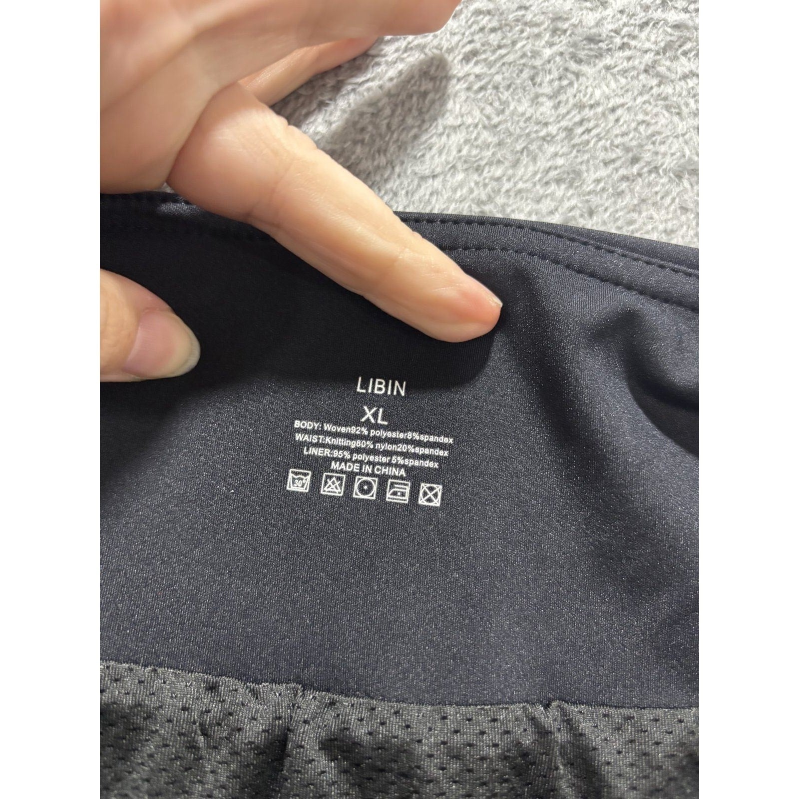 Libin Womens XL Black Running Shorts Athletic Gym Athleisure Casual Activewear