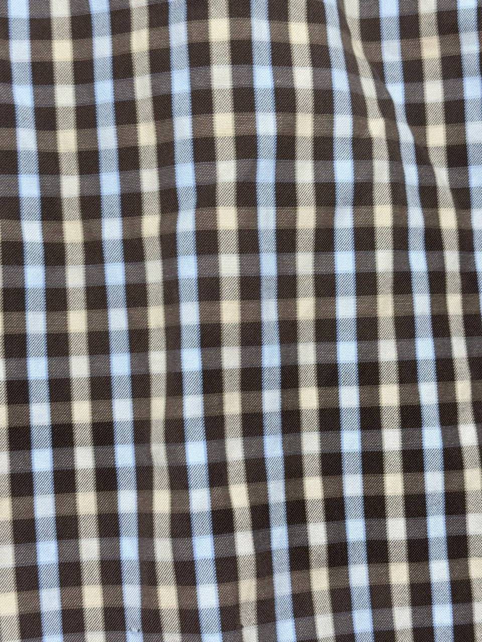 Ermenegildo Zegna Men's Brown Check Shirt Size XL, photo 9 of 10
