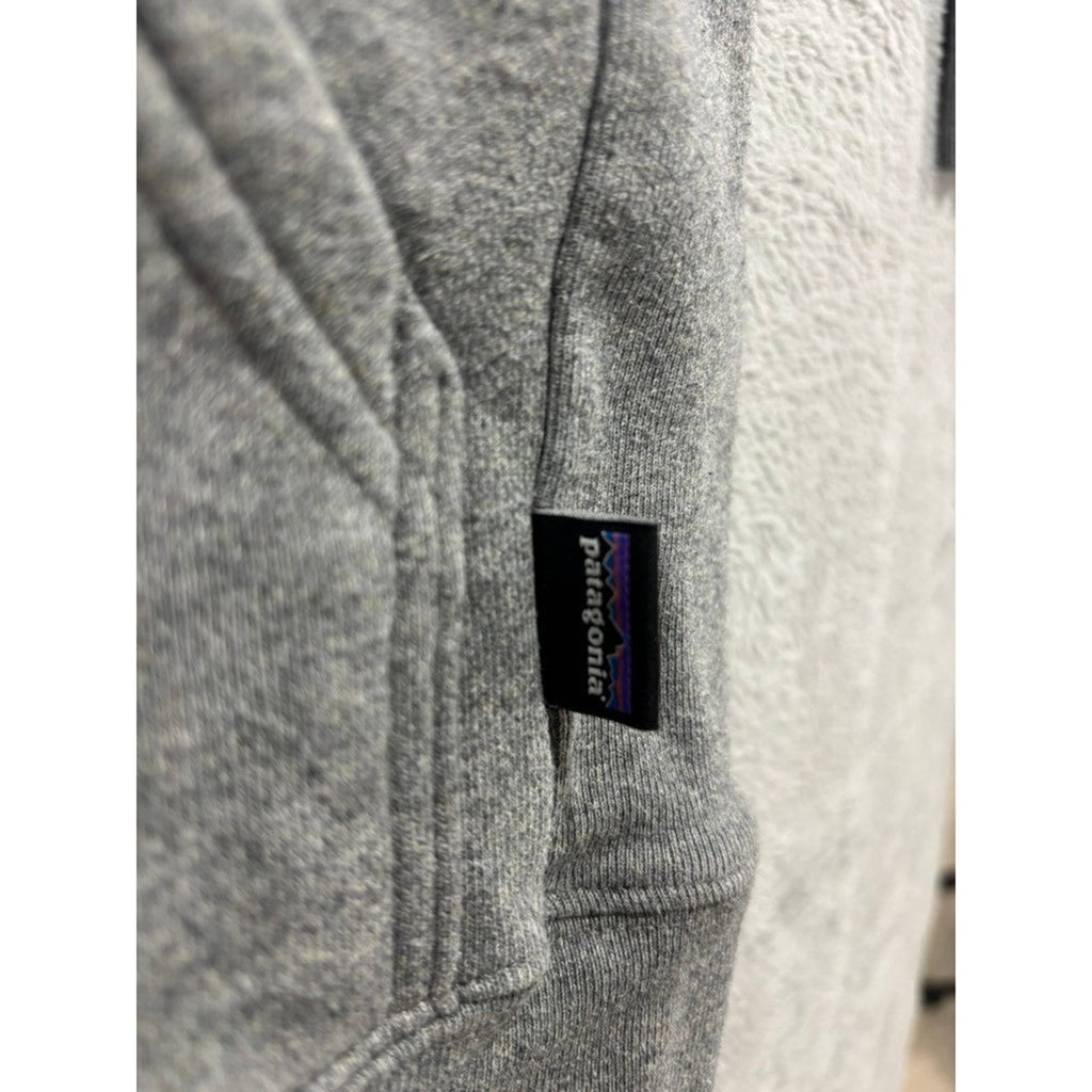 Patagonia M Gray P-6 Logo Uprisal Hoody Womens Casual Cozy Pullover Hoodie