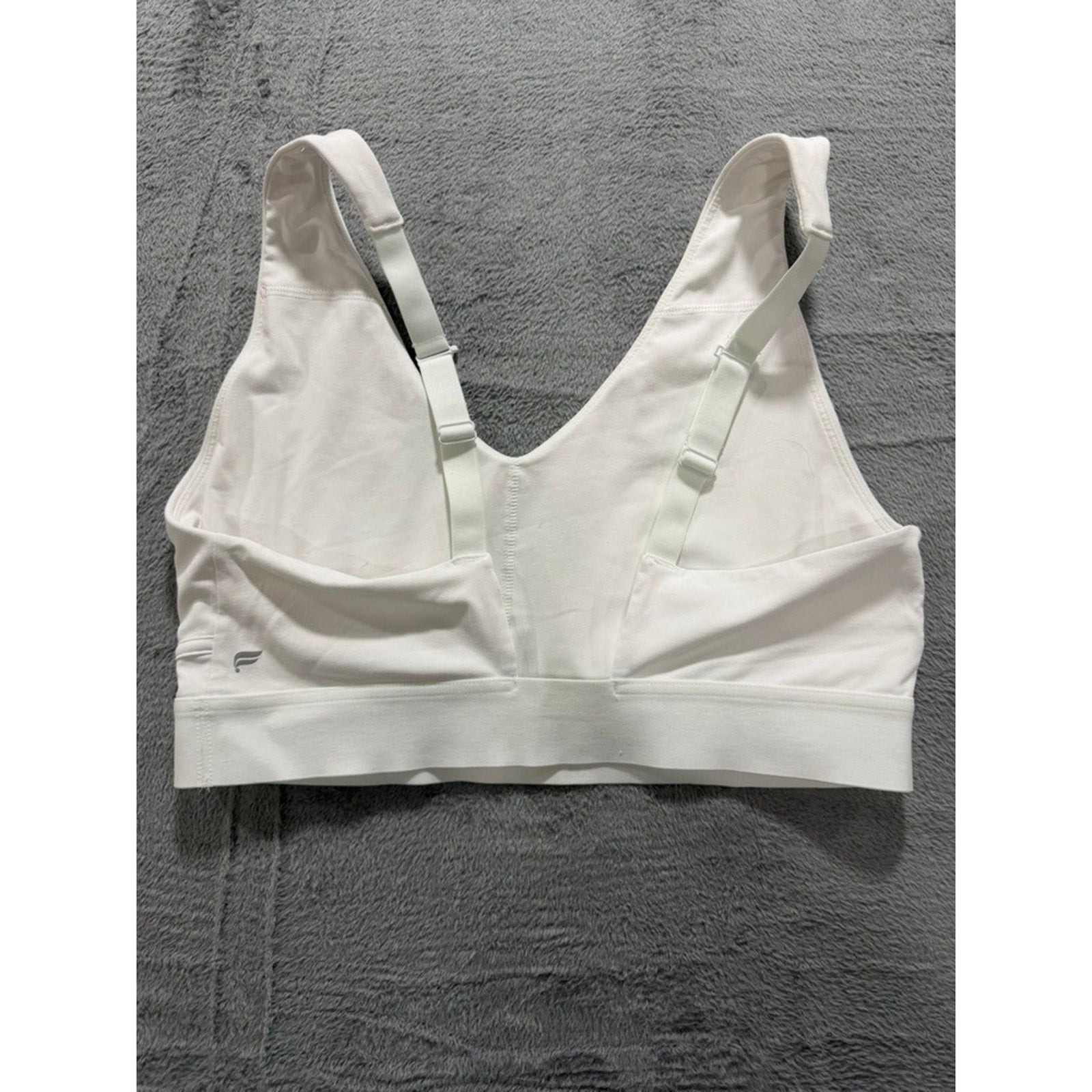 Fabletics Sports Bra Bundle Womens XXL White Leopard Print Racerback Strappy 2pc