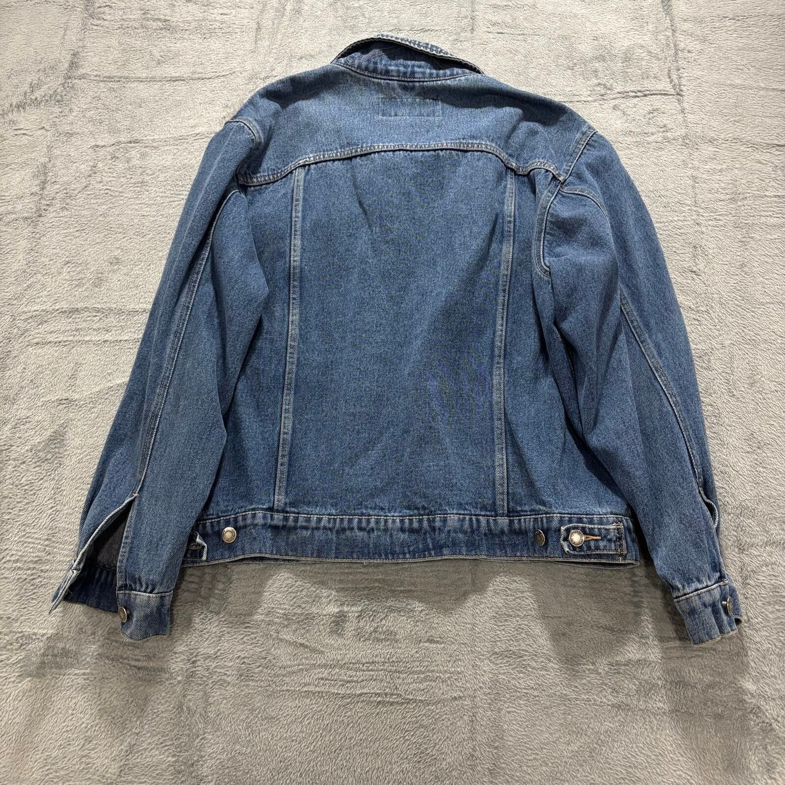 Wrangler Hero XL Blue Denim Trucker Jacket Womens Vintage Casual