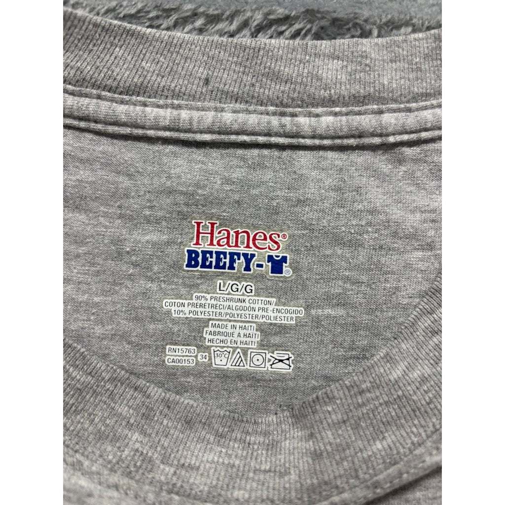Hanes L Gray MDA Car Show Graphic T-Shirt Vintage Casual Womens