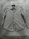 Johnston & Murphy Men's Brown Blue Stripe Shirt XL