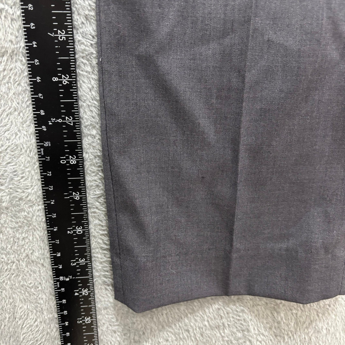 Gianco Ferro Mens 34x34 Gray Slim Fit Dress Pants Flat Front Preppy Career Wool
