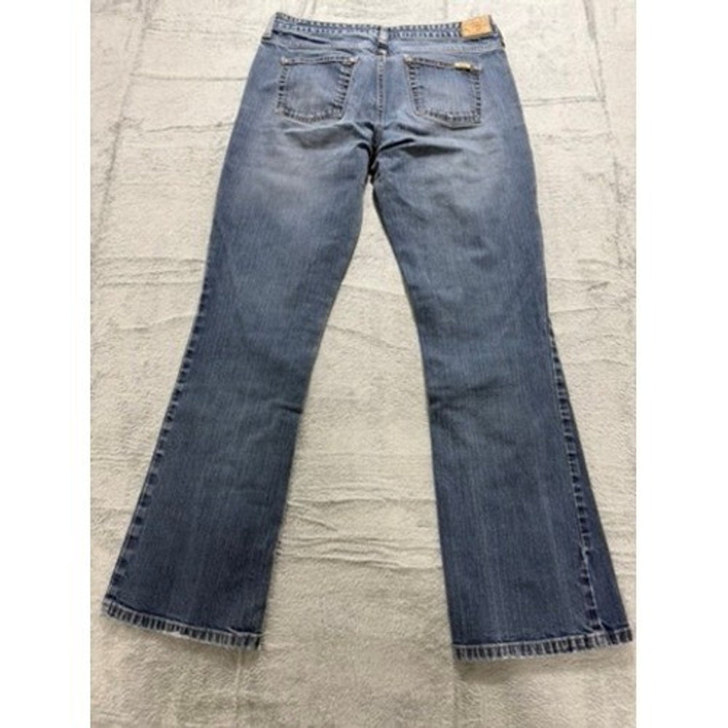Levi Strauss Signature Womens Low Rise Bootcut Jeans Medium Wash Blue Denim