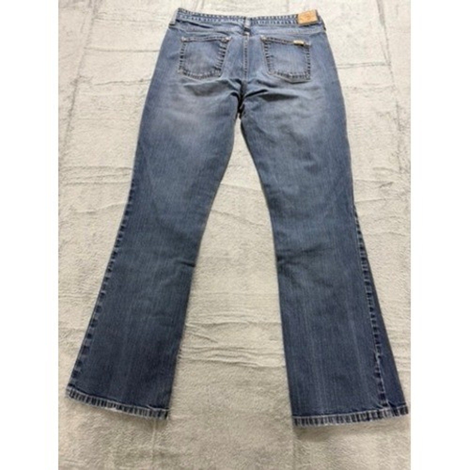Levi Strauss Signature Womens Low Rise Bootcut Jeans Medium Wash Blue Denim