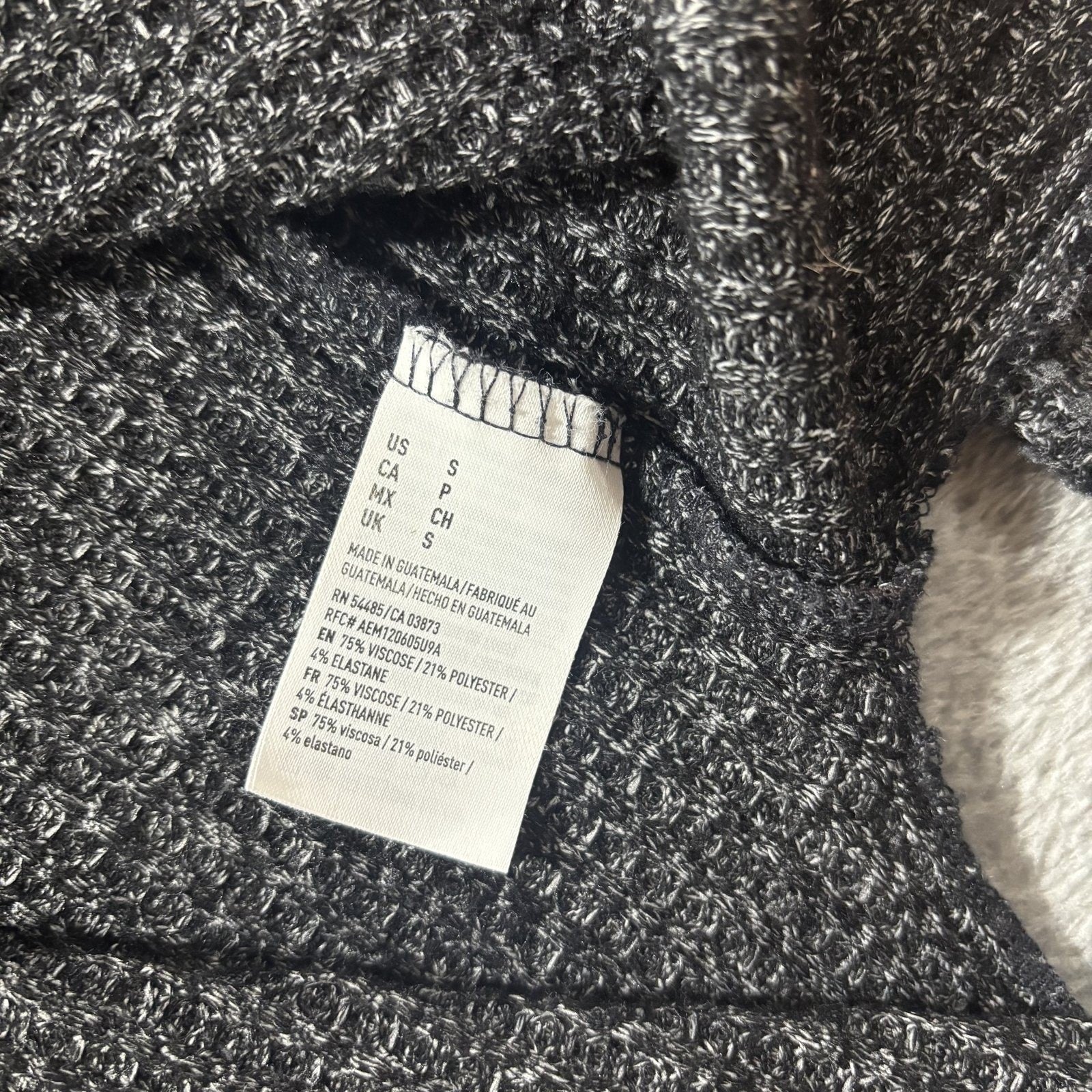 American Eagle Womens S Charcoal Gray Cardigan Open Front Soft Cozy Layering