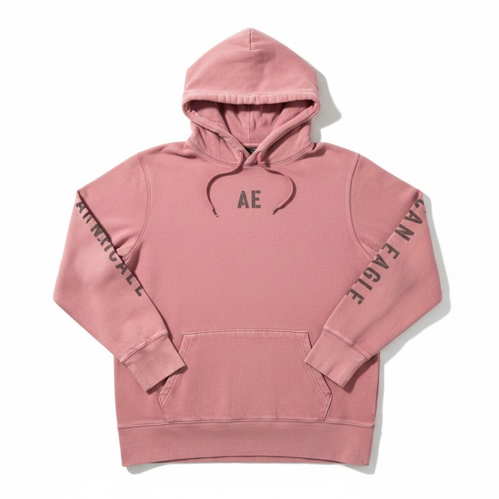 American Eagle M Pink Hoodie Womens Casual Cozy Athleisure Pullover Sweatshirt