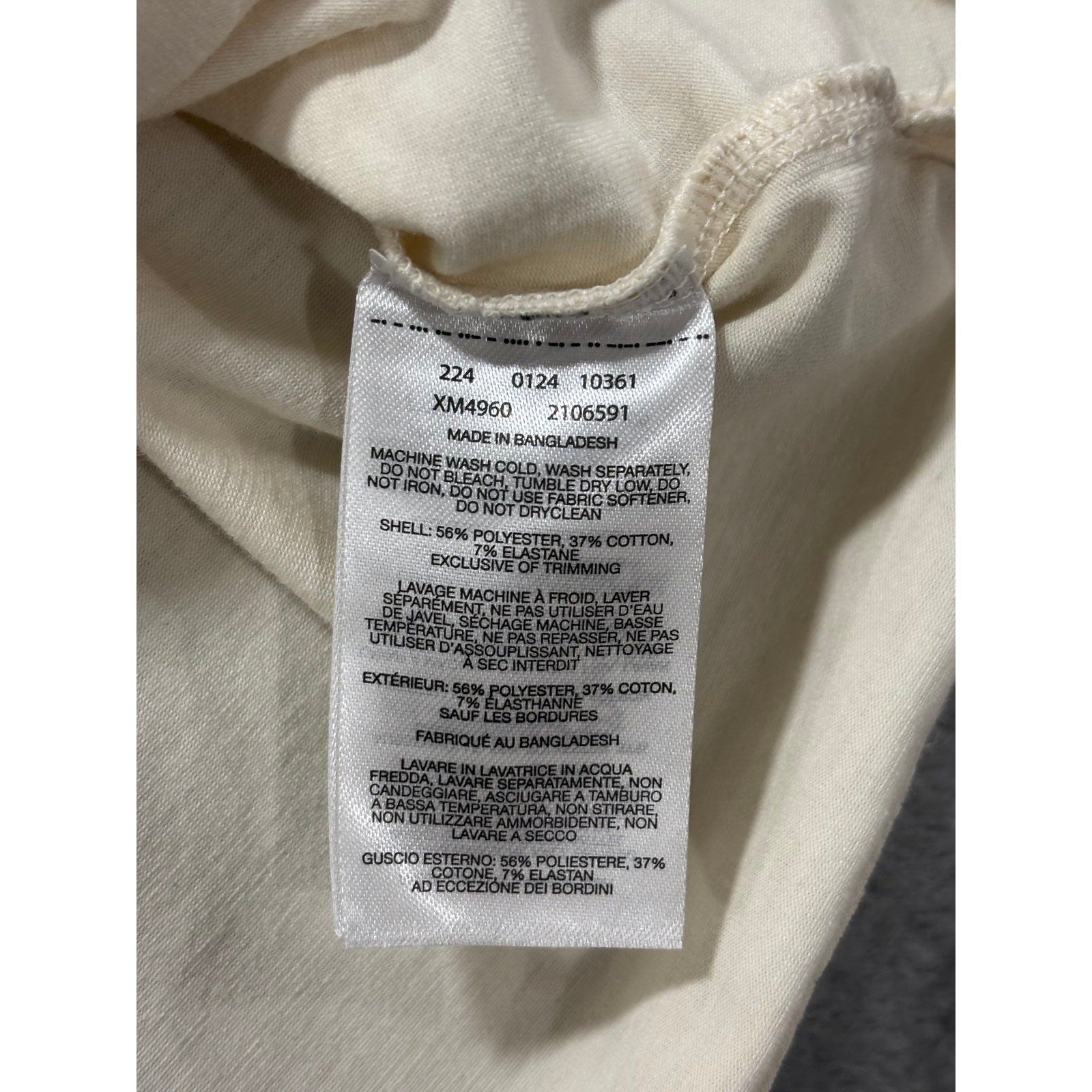Columbia M Cream Henley Long Sleeve Shirt Womens Casual Cozy