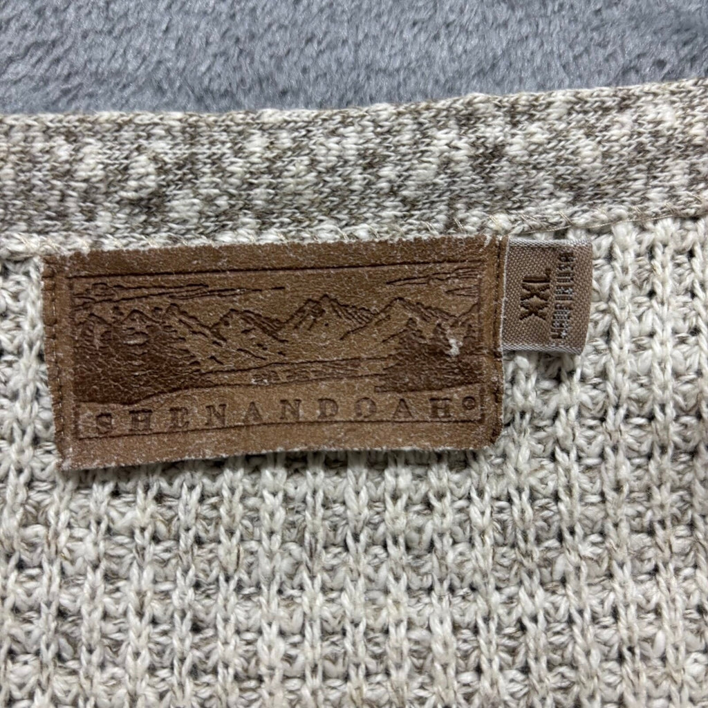 Shenandoah Womens XXL Tan Knit Sweater Vest Penn State Nittany Lions Vintage XXL