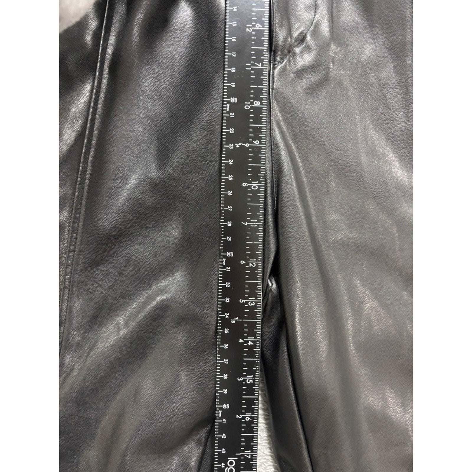 Shinestar Faux Leather Cargo Pants Womens Small Black Jogger High Rise