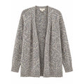 LOFT Outlet Womens Gray Marled Knit Open Front Cardigan Sweater Large Confetti