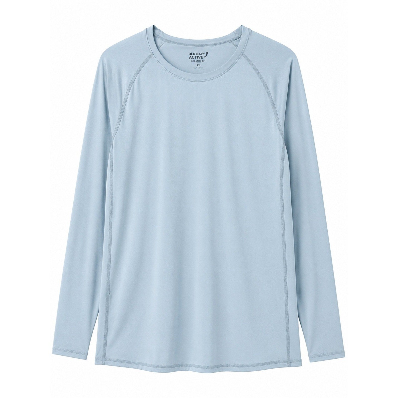 Old Navy Active Breathe On Top Womens XL Light Blue Long Sleeve Workout Shirt