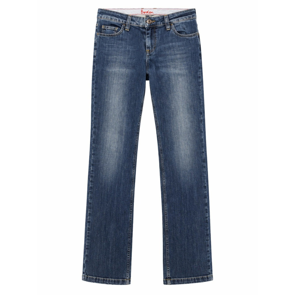 Boden Jeans Womens 12L Blue Straight Leg Mid Rise Stretch Denim Classic