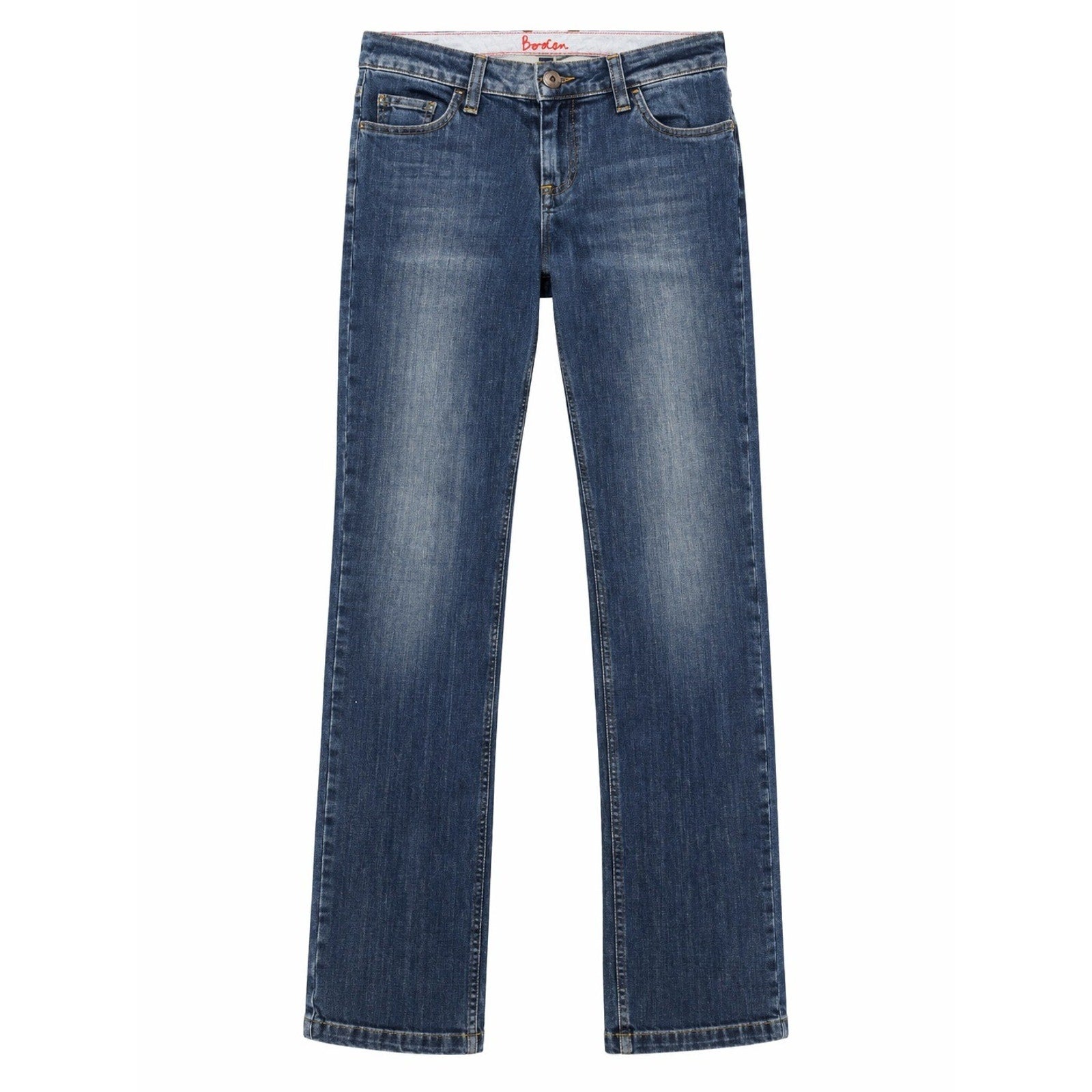 Boden Jeans Womens 12L Blue Straight Leg Mid Rise Stretch Denim Classic