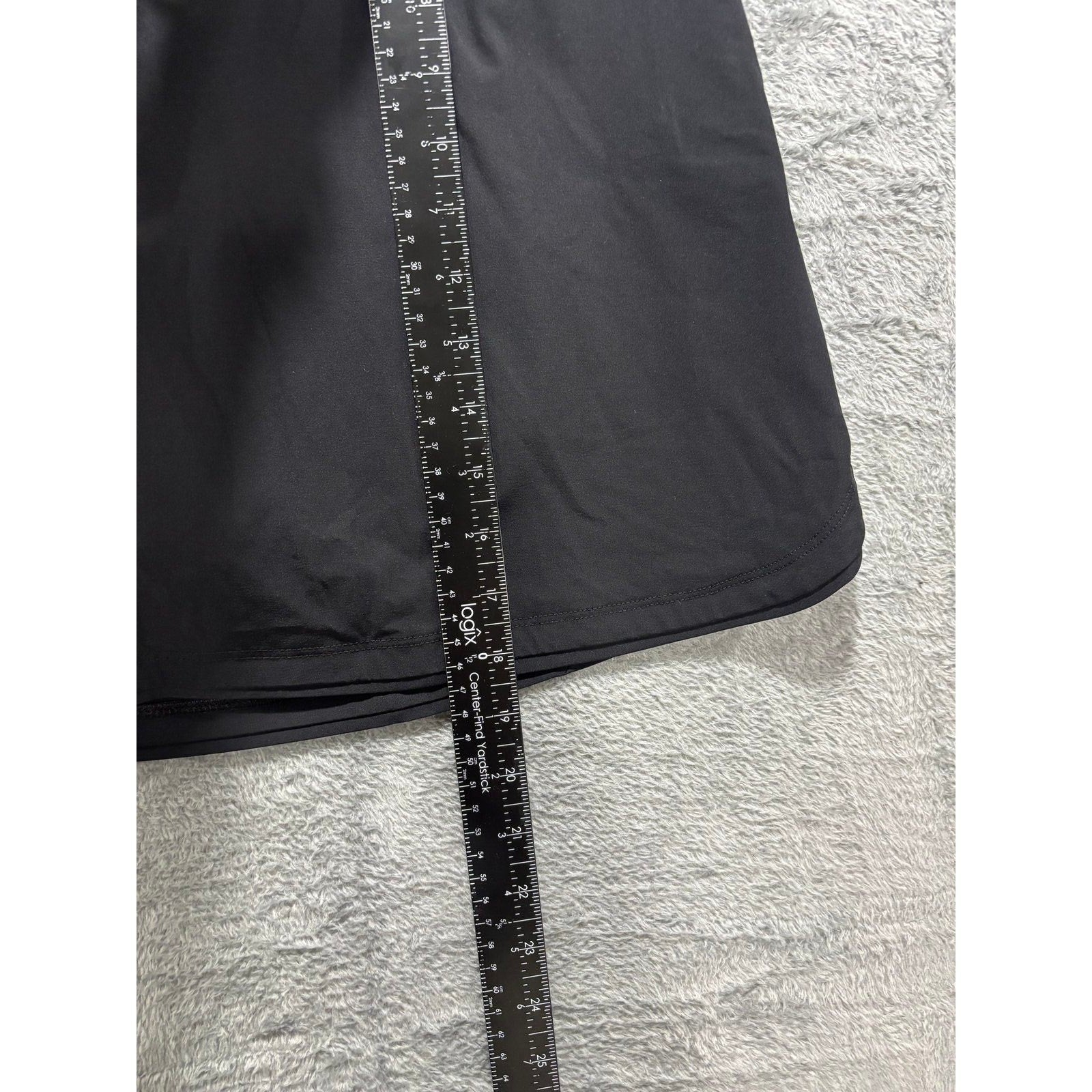 Lands' End 16W Black Skort Womens Athleisure Casual Activewear Shorts Skirt