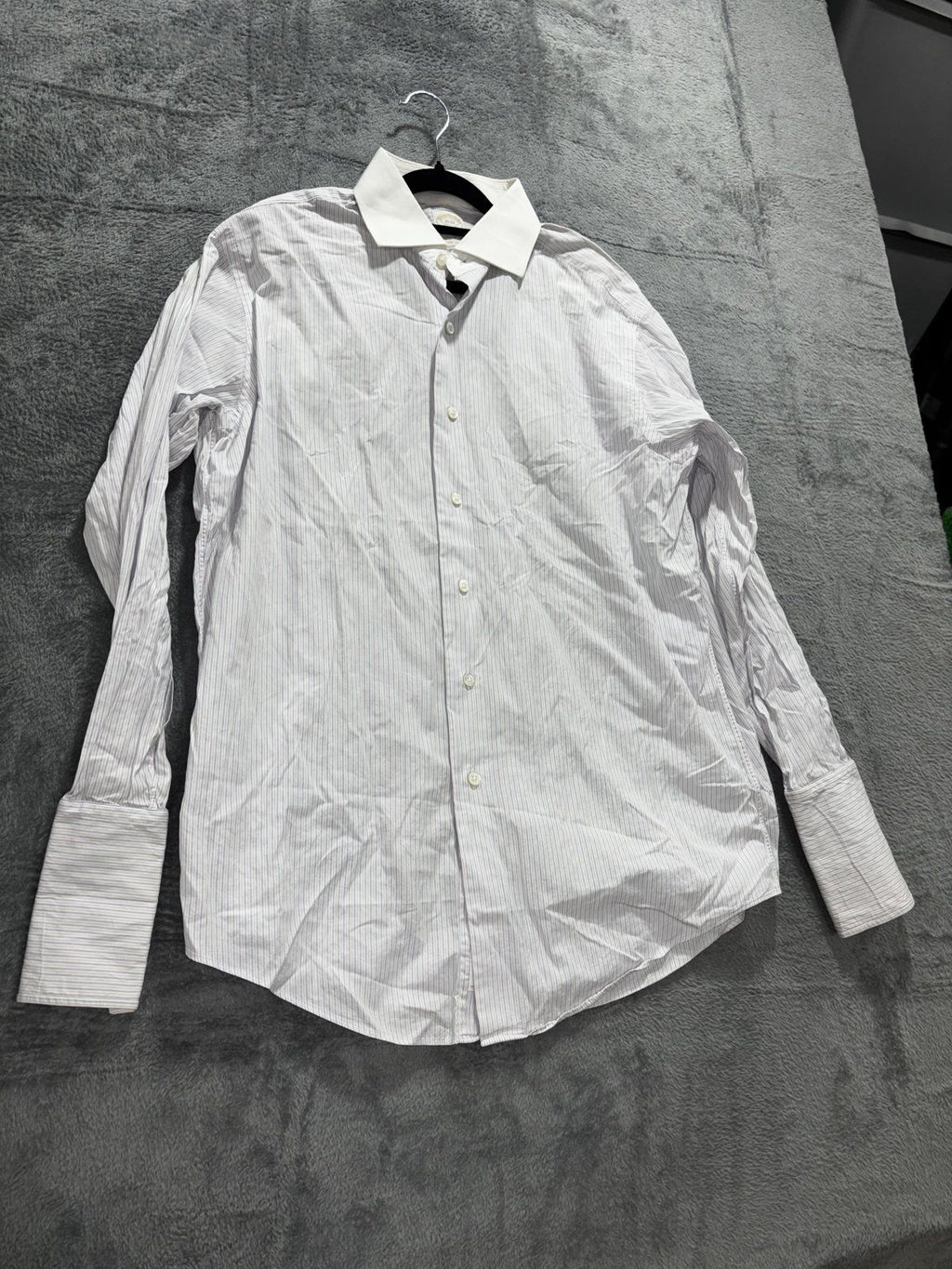 Brooks Brothers Men's White Stripe Dress Shirt 16-33, photo 3 of 8