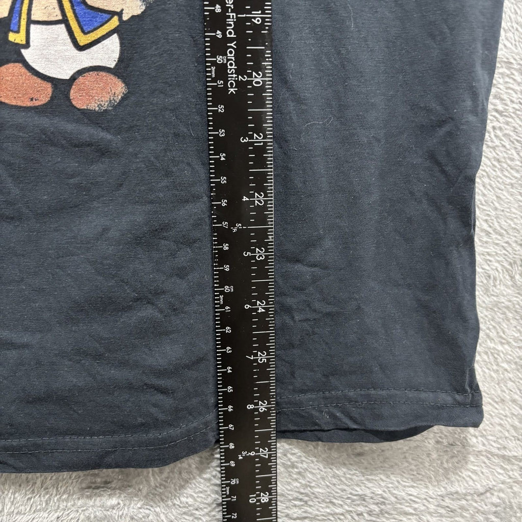 Nintendo Super Mario Brothers Black Graphic T-Shirt L Mens Vintage Casual Tee